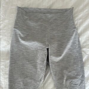 Lululemon Athletica Gray Mesh Ankle Cropped Pants